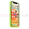 Coque Silicone Moxie BeFluo Fine et Légère pour iPhone 14 , Intérieur Microfibre - Vert pomme