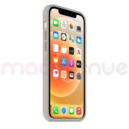 Coque Silicone Moxie BeFluo Fine et Légère pour iPhone 14, Intérieur Microfibre - Gris Nardo