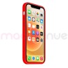 Coque Silicone Moxie BeFluo Fine et Légère pour iPhone 14, Intérieur Microfibre - Rouge