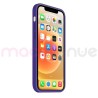 Coque Silicone Moxie BeFluo Fine et Légère pour iPhone 14, Intérieur Microfibre - Violet