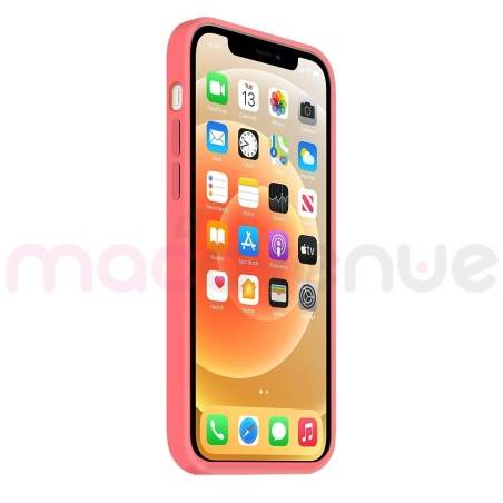 Coque Silicone Moxie BeFluo Fine et Légère pour iPhone 14, Intérieur Microfibre - Rose