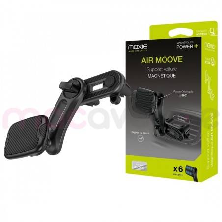 Moxie Support voiture magnétique Double fixation sur grille avec Bras articulé AIRMOOVE