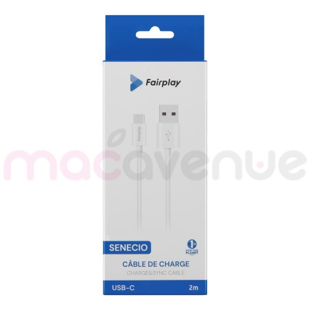 FAIRPLAY SENECIO Blanc Câble USB-C 2m