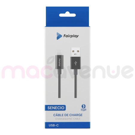 FAIRPLAY SENECIO Câble USB-C 1m (Noir)