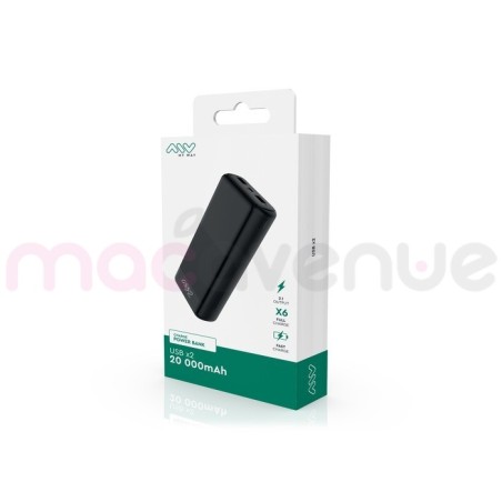 MYWAY POWERBANK 2 USB-A 20000MAH NOIR