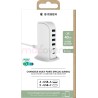 Bigben Chargeur maison multi ports 4 USB-A + 2 USB-C 40W Blanc