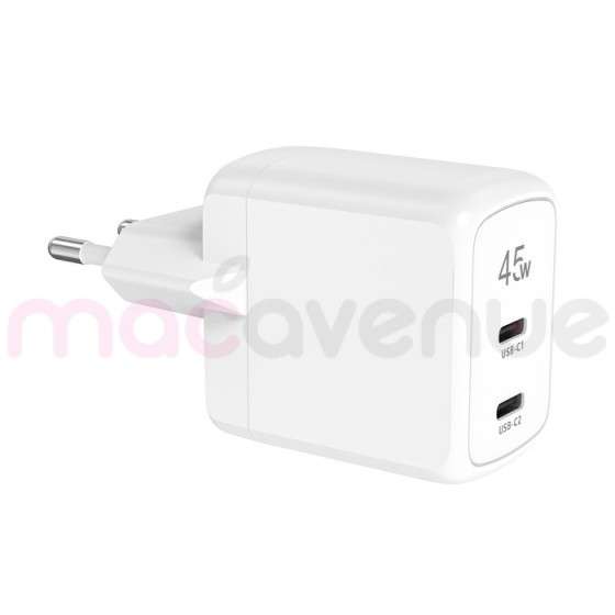 TIGER POWER LITE CHARGEUR SECTEUR GAN 45W 2 USB-C