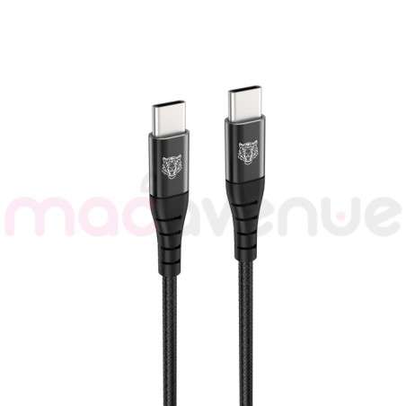 Tiger Lite - TIGER POWER LITE CABLE RENFORCE USB-C USB-C 1,2M NOIR