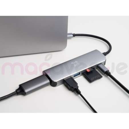 XTREMEMAC - Hub USB-C 6 ports aluminium