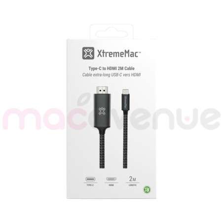 XTREMEMAC - Câble USB-C vers HDMI ultra résistant 2 mètres