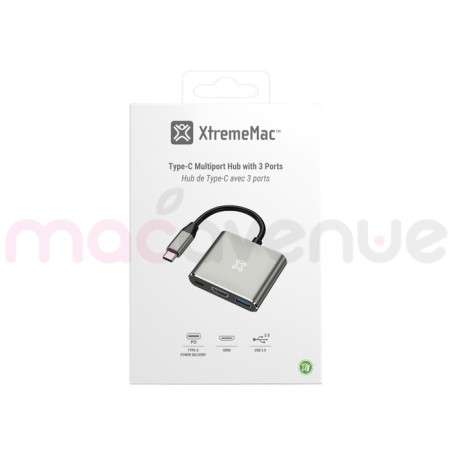 XTREMEMAC - Hub USB-C 3 ports (HDMI+USB-A+USB-C) Power Delivery