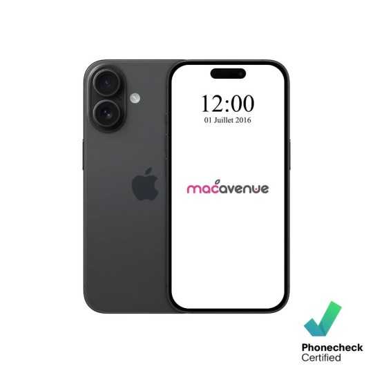 APPLE iPhone 16 Noir - Occasion