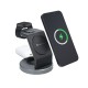 FORCELL Support de charge magnétique MagSafe 3en1 noir 15W + câble USB-C vers USB-C