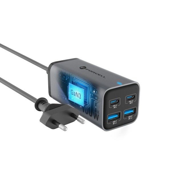 FORCELL F-ENERGY Chargeur de bureau multi-ports 2 x USB-C + 2 x USB-A 100W