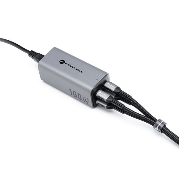 FORCELL F-ENERGY Chargeur de bureau multi-ports 2 x USB-C + 2 x USB-A 100W