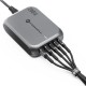 FORCELL F-ENERGY Chargeur de bureau multi-ports 3x USB-C + 2x USB-A 200W avec câble secteur