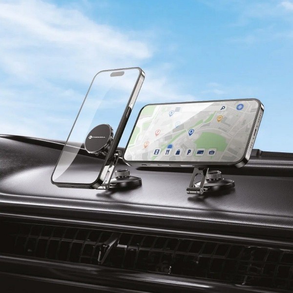 FORCELL F-Grip Support de téléphone magnétique pour pare brise et tableau de bord voiture