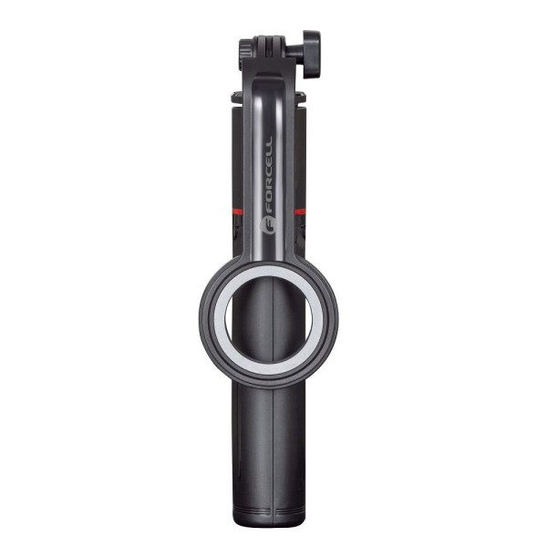 FORCELL F-GRIP S100M Trépied / Perche à selfie noire 1m compatible MagSafe avec télécommande sans fil