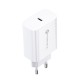 FORCELL F-ENERGY Chargeur de voyage blanc TFK-TC-20W - Type C + câble Type C vers Lightning