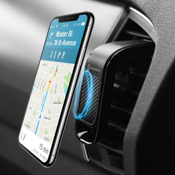 FORCELL F-GRIP Support magnétique de téléphone pour grille de ventilation voiture