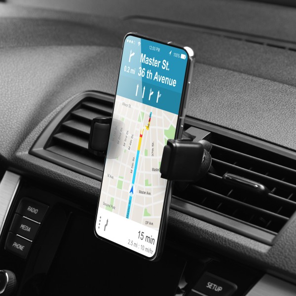 FORCELL F-GRIP Support de téléphone en carbone pour grille de ventilation voiture