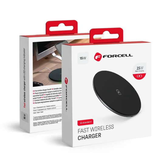 FORCELL F-ENERGY Chargeur rapide à induction 15W avec câble USB-C vers USB-A