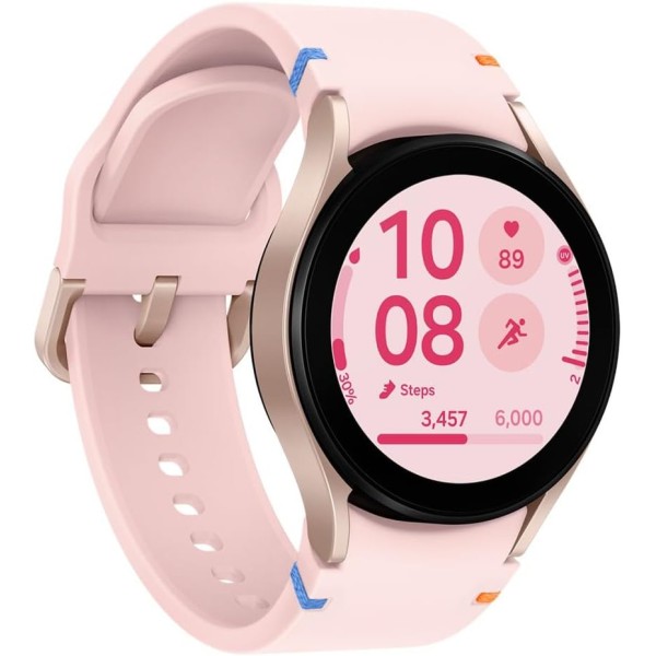 SAMSUNG Galaxy Watch FE Or (Bracelet Silicone Rose) - Neuf