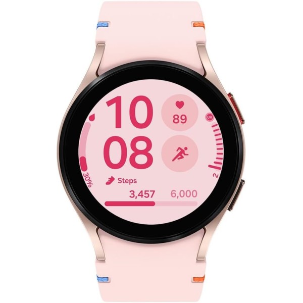 SAMSUNG Galaxy Watch FE Or (Bracelet Silicone Rose) - Neuf