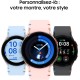 SAMSUNG Galaxy Watch FE Argent (Bracelet Silicone Bleu) - Neuf