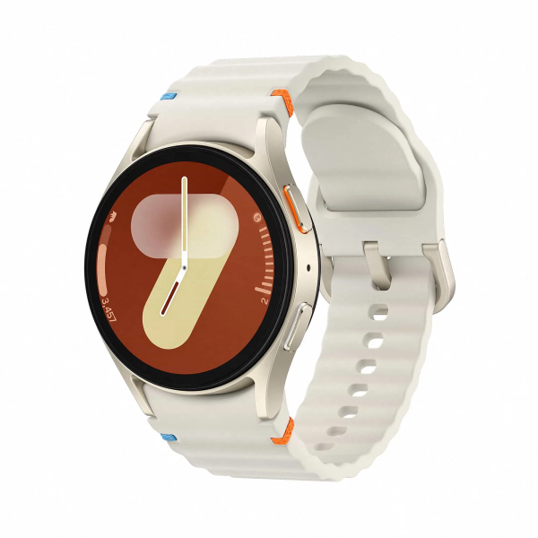 SAMSUNG Galaxy Watch 7 40mm Beige (Bracelet En Silicone Blanc) - Neuf