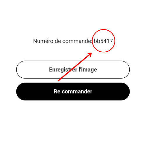 Numéro de commande