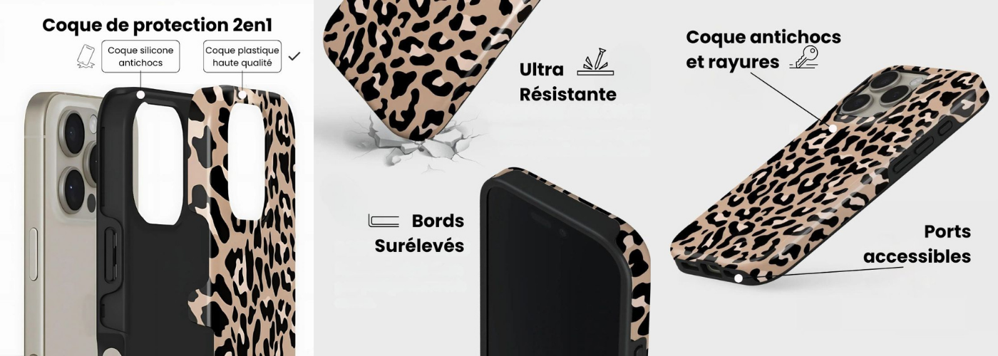 Coque personnalisée 2en1 ultra résistante